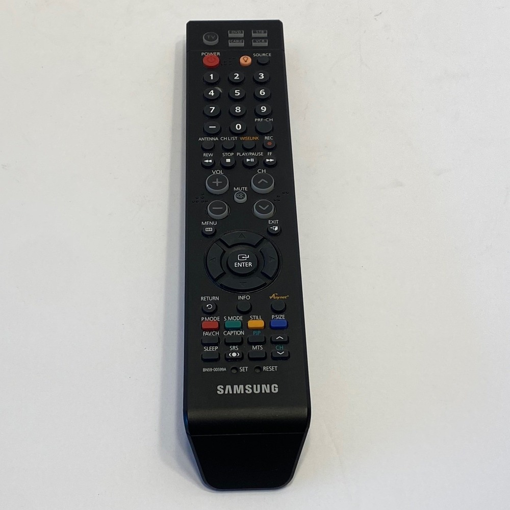 Samsung TV Remote Control BN59-00599A Black Universal AnyNet+ Wiselink Untested